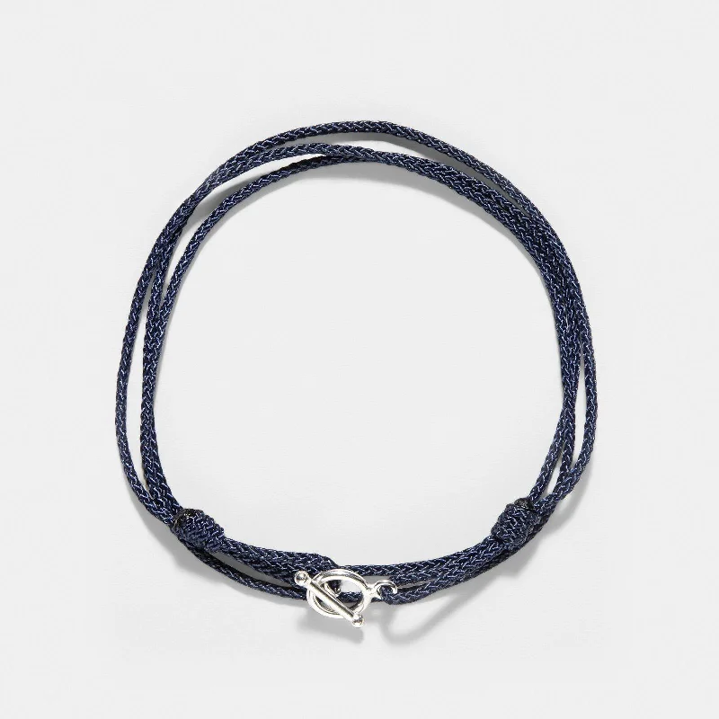 Oskar Gydell Nylon Cord Bracelet Royal Blue 3-Laps