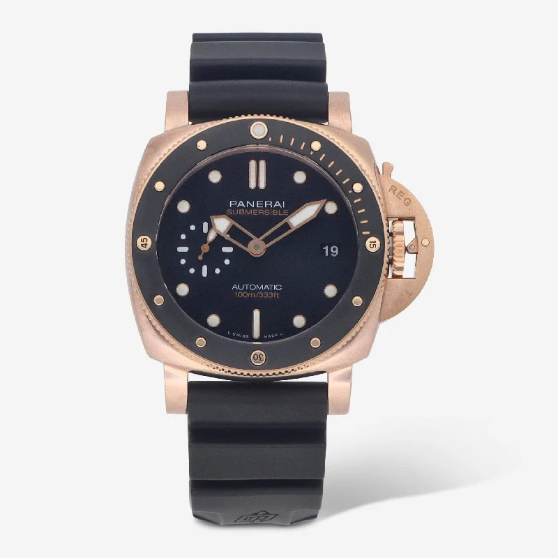 Panerai Submersible 18K Rose Gold Automatic Men's Watch PAM00974