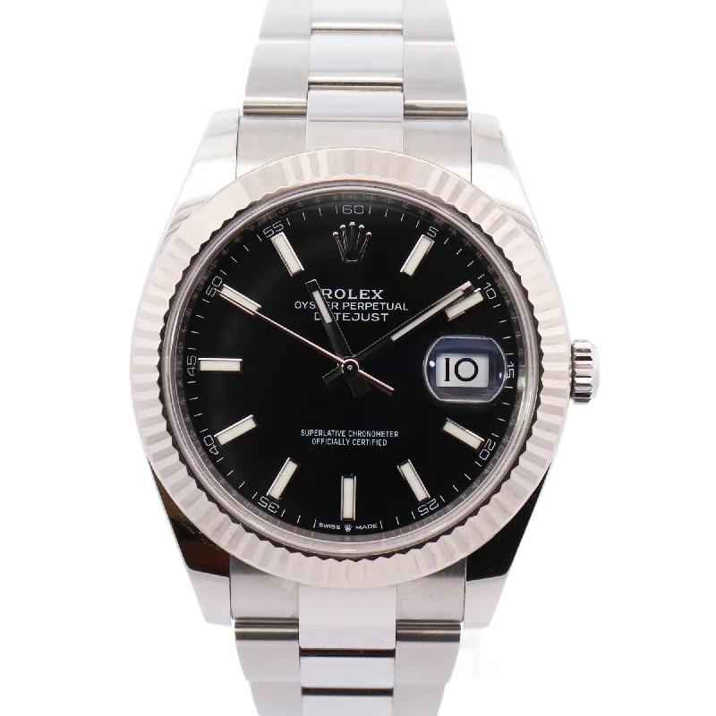 Rolex Datejust 41mm Black Dial Watch Ref# 126334