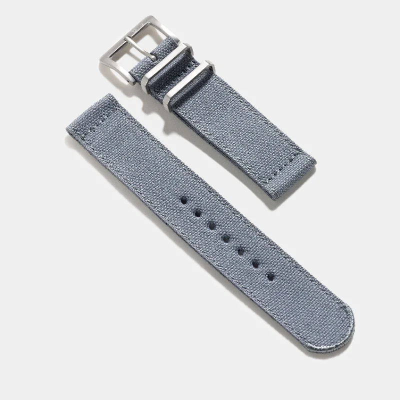 Safari Grey Canvas Watch Strap