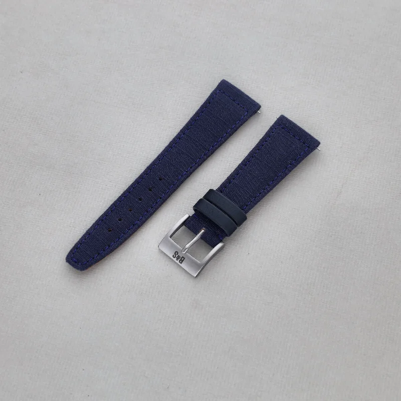 Sample Sale - The Royal Ripstop Leather Watch Strap - 20mm - Short - Quick Release System