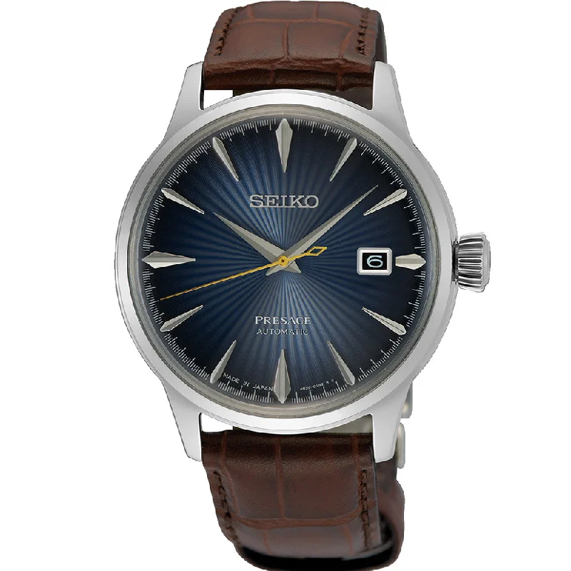 Seiko Presage SRPK15J 'Midnight Blue Moon' Cocktail Time Watch