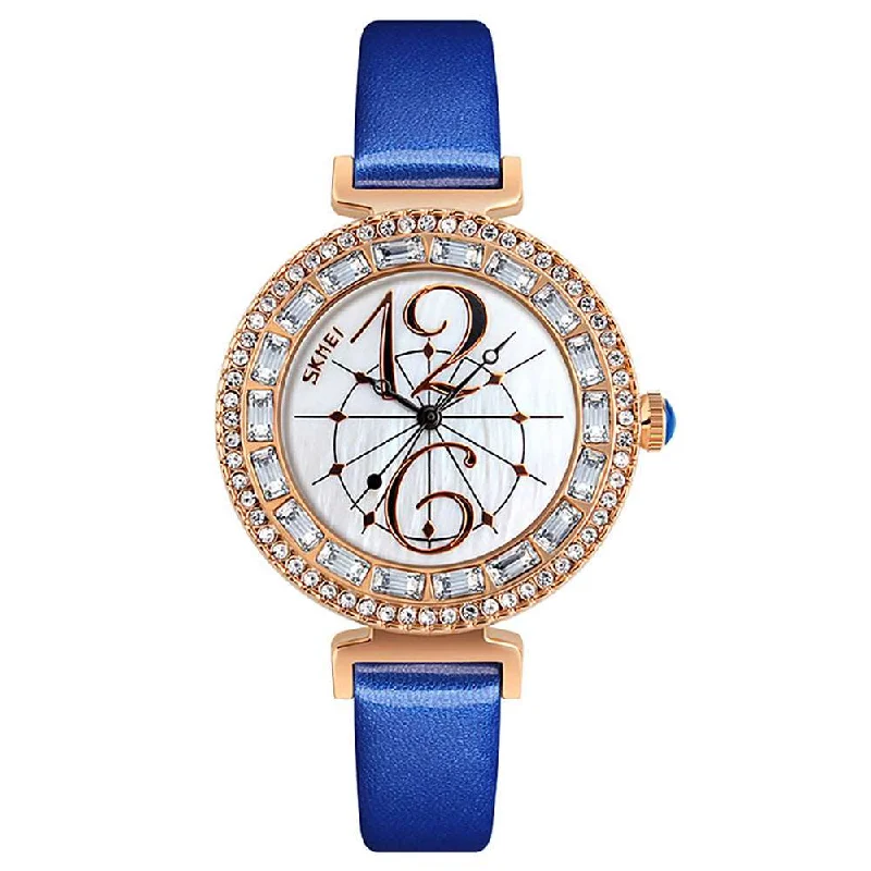 Skmei 9158 Original sparkling diamond Analog watch For Women Girls