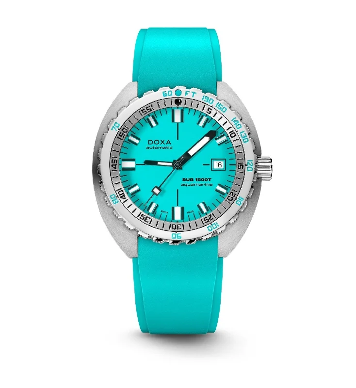 DOXA Sub 1500T Aquamarine Rubber - 883.10.241.10