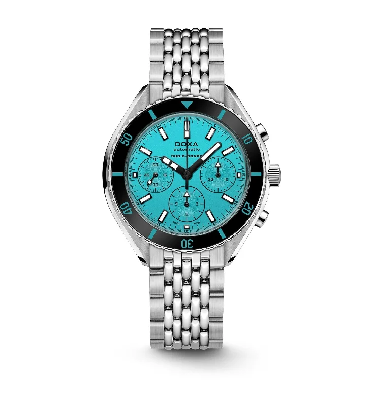 DOXA Sub 200 C-Graph Aquamarine Stainless Steel - 798.10.241.10