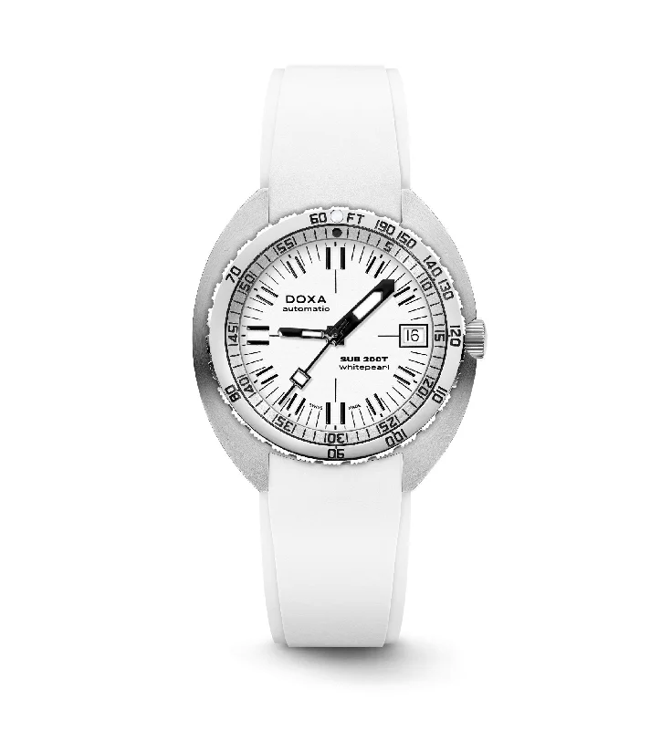 DOXA Sub 200T Whitepearl Iconic Rubber - 804.10.011.10