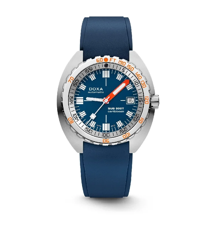 DOXA Sub 300T Caribbean Rubber - 840.10.201.10