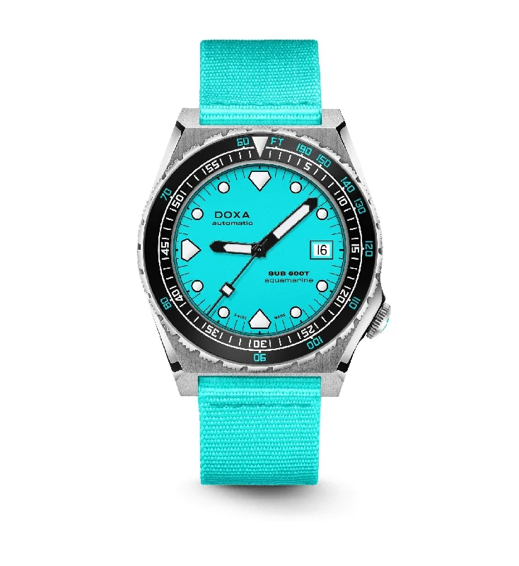 DOXA Sub 600T Aquamarine Nato Ceramic - 862.10.241.25-N