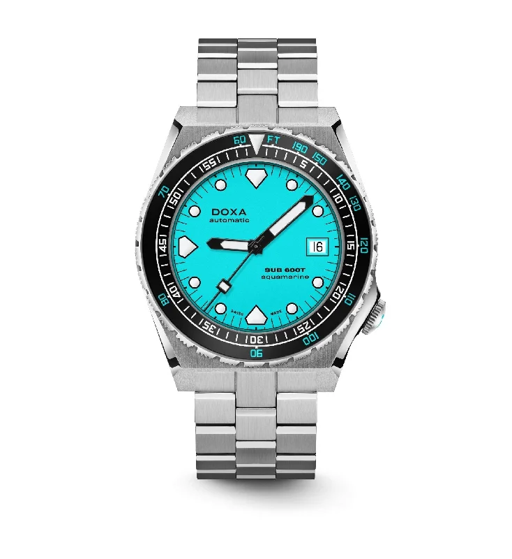 DOXA Sub 600T Aquamarine Stainless Steel Ceramic - 862.10.241.25-N