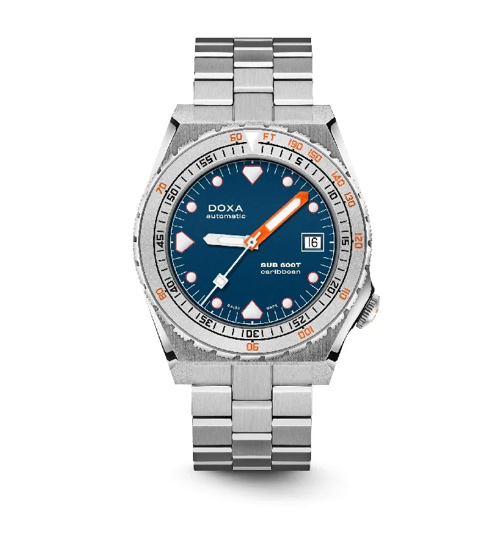 DOXA Sub 600T Caribbean Stainless Steel Sandblasted - 862.10.201.32-N