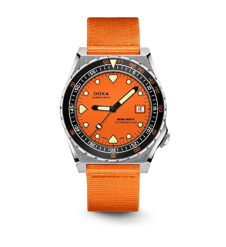 DOXA Sub 600T Professional Nato Orange Ceramic - 862.10.351.21-N