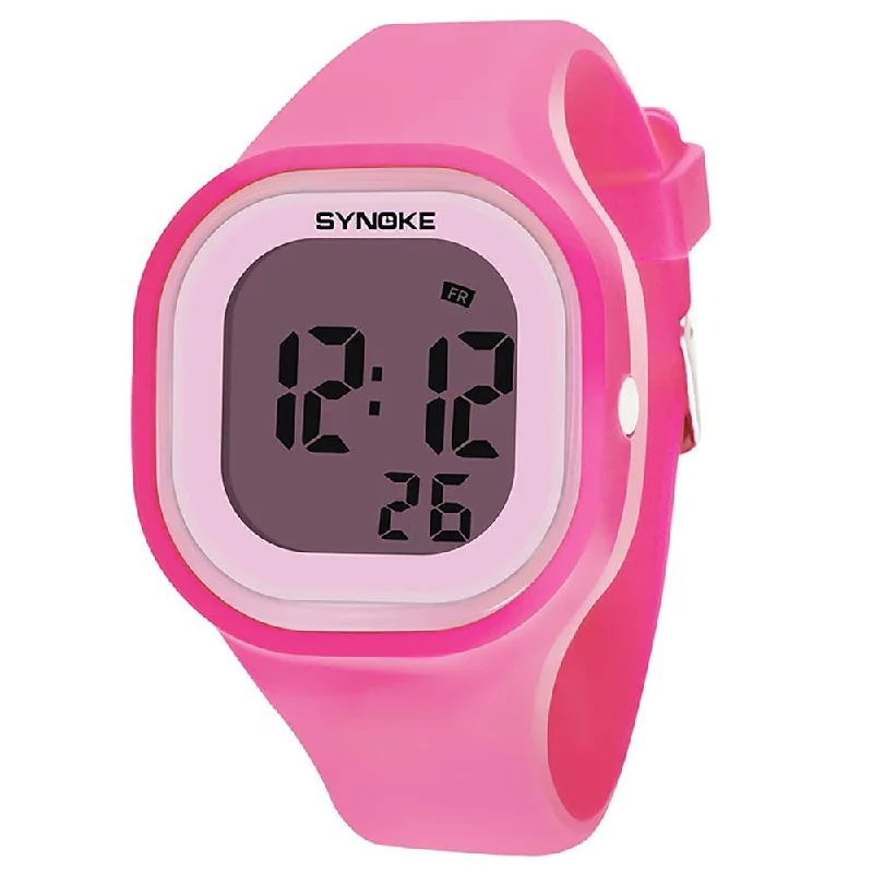 Synoke 66896 Digital Multicolor Light waterproof watch for Women & Girls