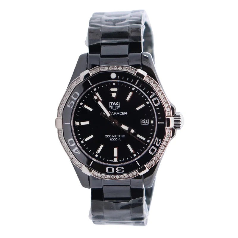 Tag Heuer Aquaracer 35mm Black Dial Watch Ref# WAY1395