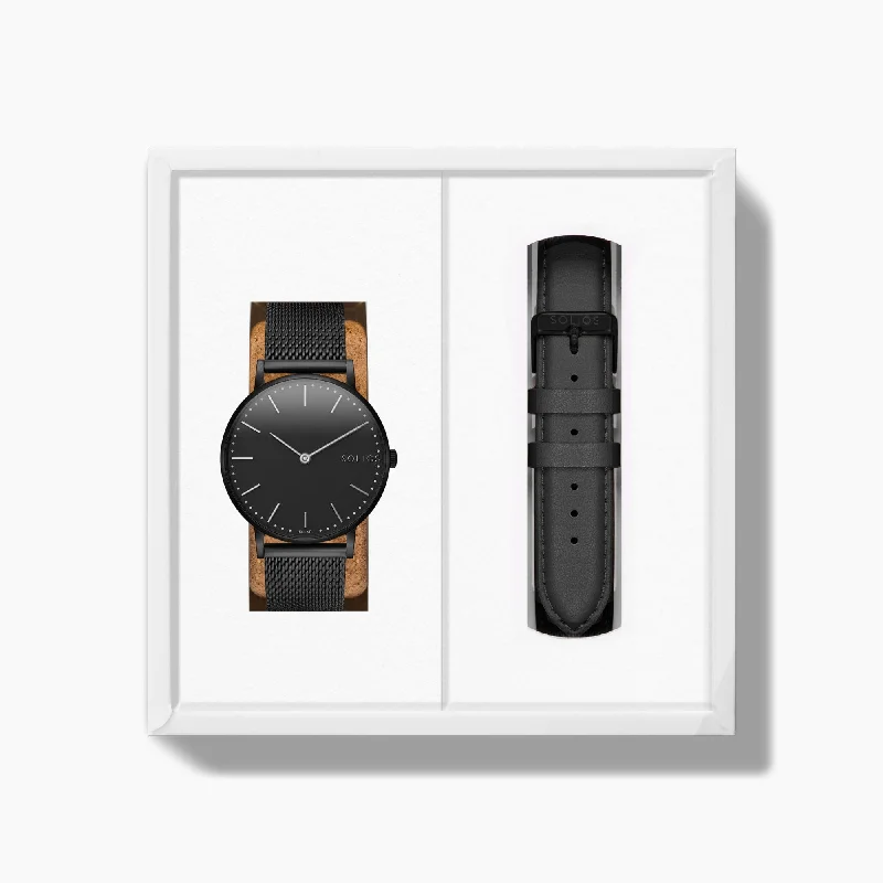 The Solar Classic Bundle | Black Dial - Black Case