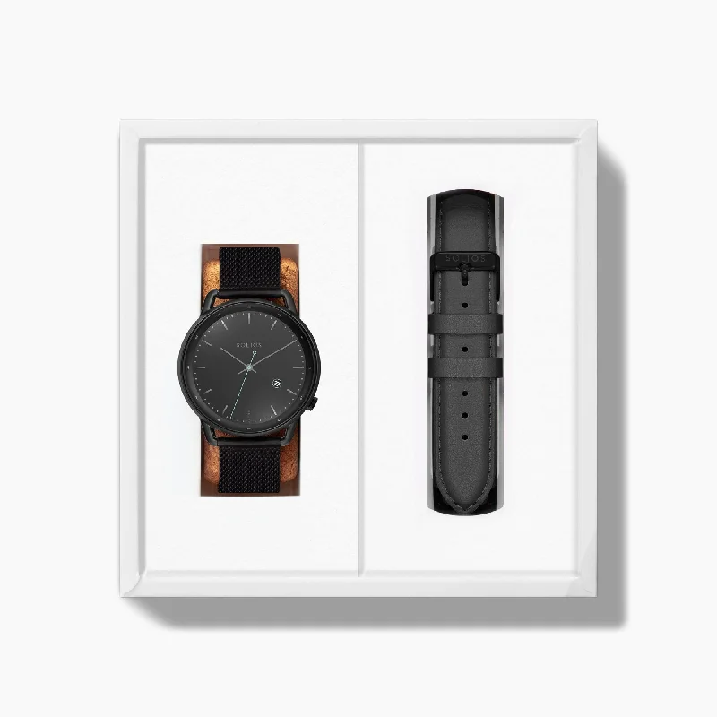 The Solar Curve Bundle | Black Dial - Black Case