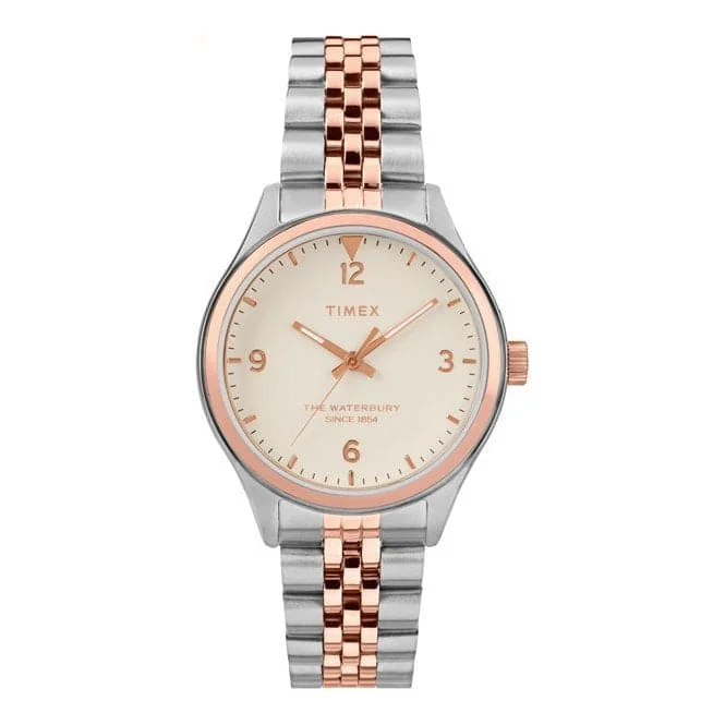 Timex Ladies Quartz Analog Two Tone Watch TW2T49200