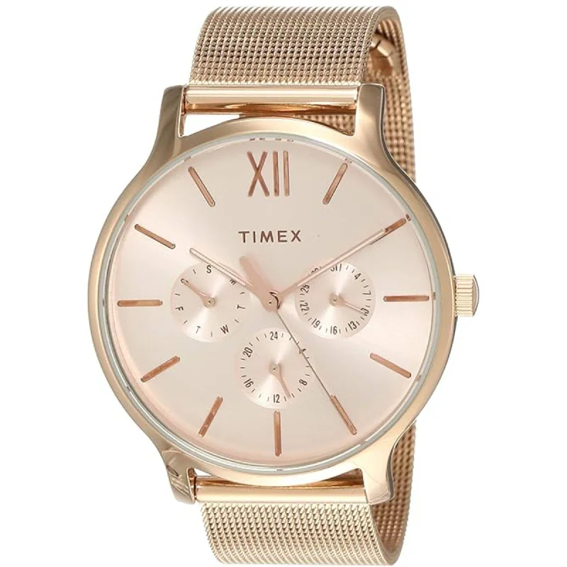 Timex Women's Watch - Transcend Quartz Rose Gold Stainless Steel Bracelet | TW2T74500