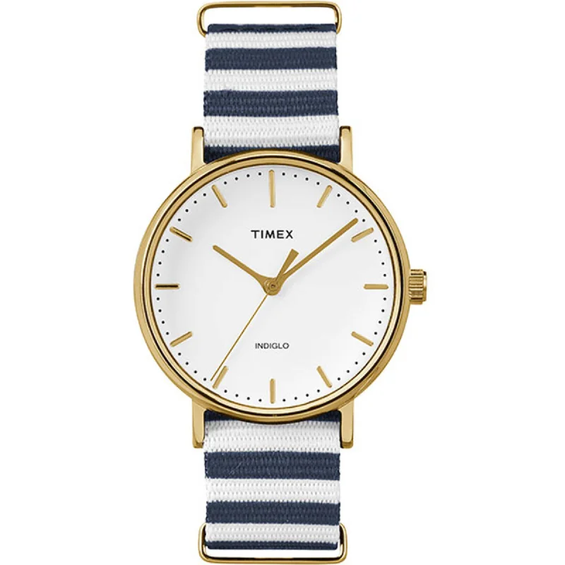 Timex Women's Watch - Weekender Fairfield Blue and White Nylon Strap | TW2P91900