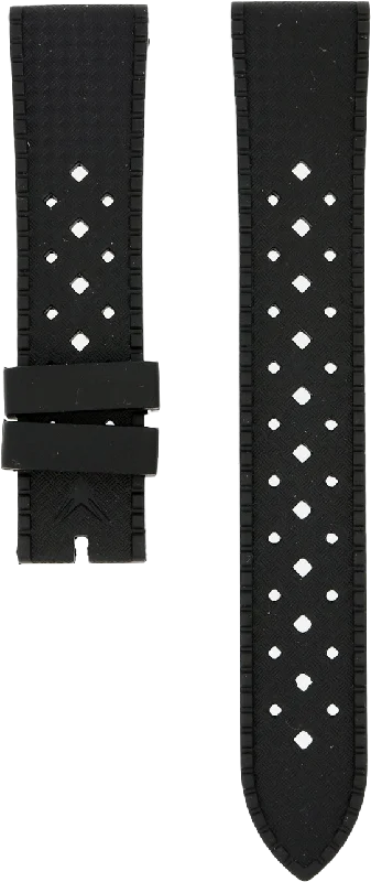 Ventus Black Tropic Rubber Strap 20mm