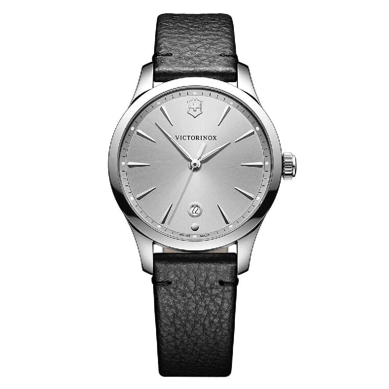 Victorinox Swiss Army Women's Strap Watch - Alliance Small Black Leather | 241827