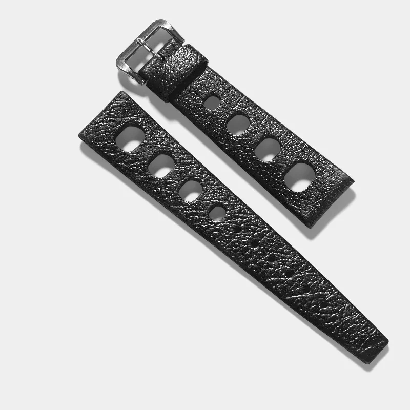 Vintage NOS Swiss Tropic Sport Black Rubber Watch Strap