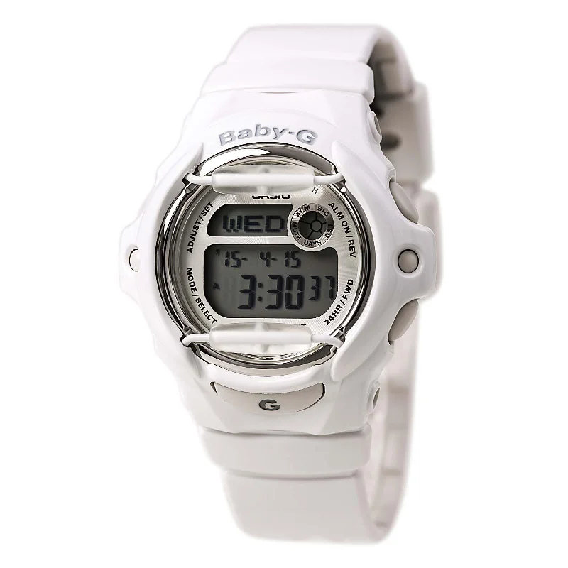 Casio Women's Digital Alarm Watch - Baby-G Dive Grey Dial Resin Strap | BG169R-7A