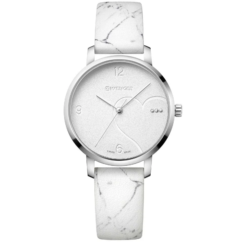 Wenger Women's Watch - Metropolitan Donnissima White Dial Leather Strap | 01.1731.109