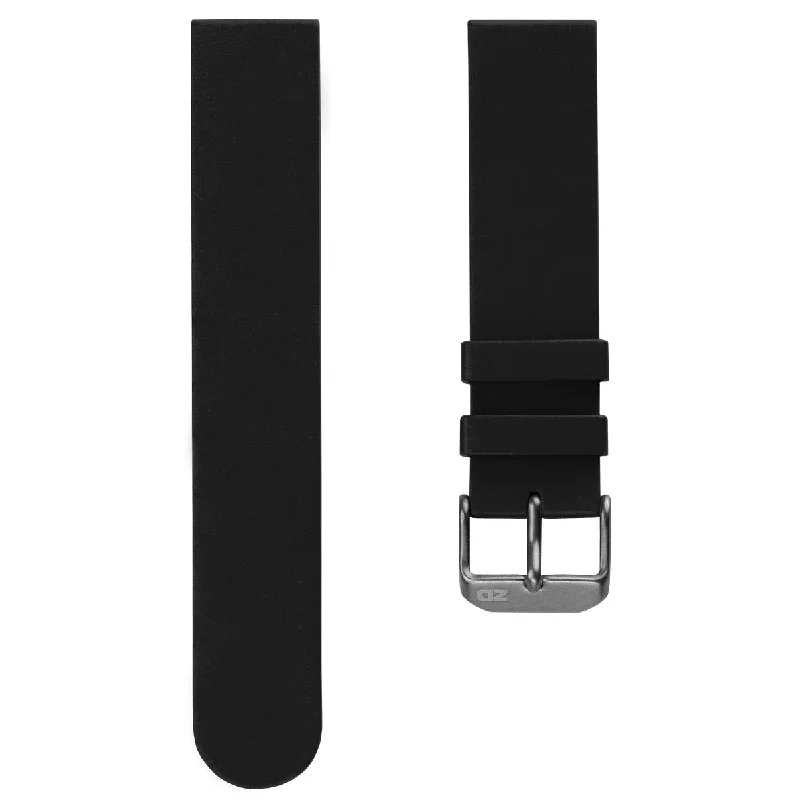 ZULUDIVER 270 Italian Rubber Watch Strap - Black